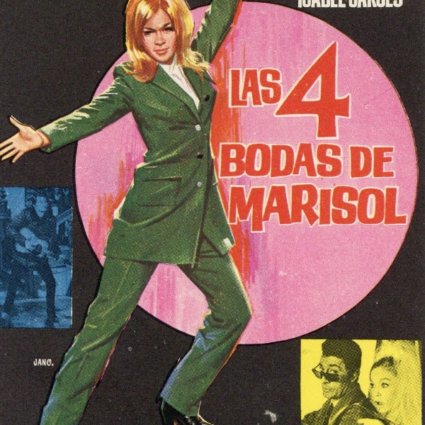 Programa de la película Las cuatro bodas de Marisol. 1967