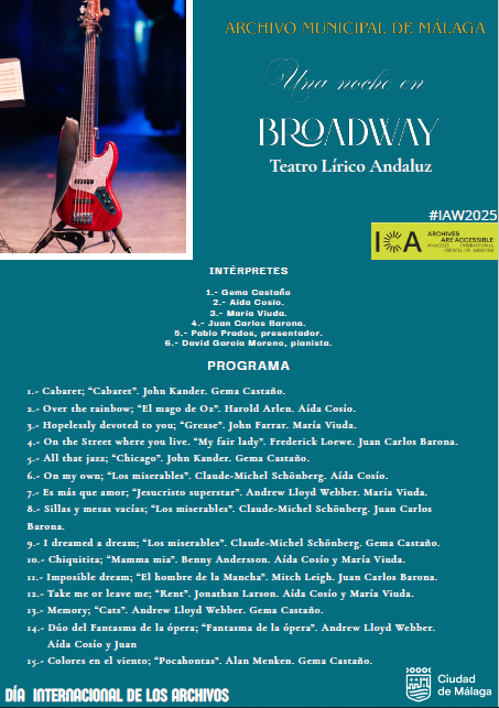 Programa del Concierto SIA 2025