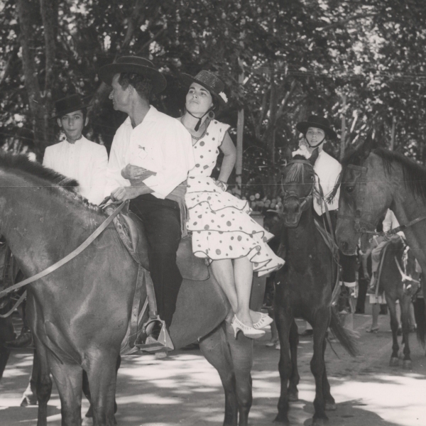 Caballistas en la Feria de Agosto 1963
