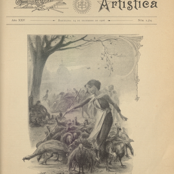 Alegoría de Navidad. La Ilustración Artística, 1906