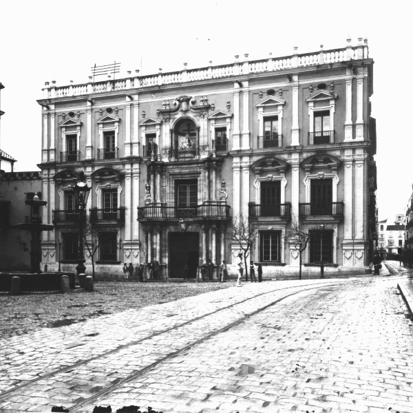 Plaza del Obispo. Palacio episcopal 1940