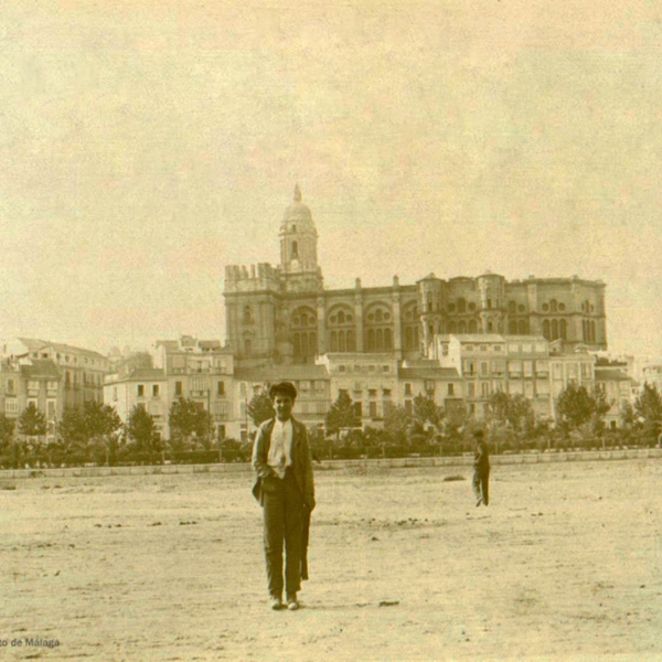 Catedral y terrenos ganados al mar. Año 1880