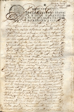 Libro Provisiones vol.29,fol.141 Título de Procurador Miguel Pizarro año 1745