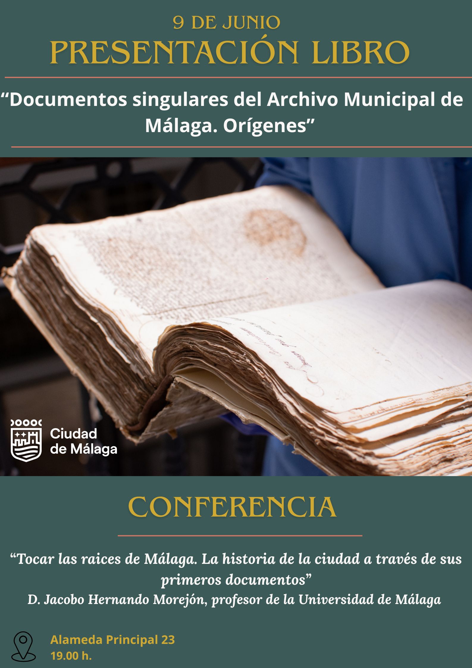 Presentación libro Documentos Singulares del Archivo Municipal de Málaga
