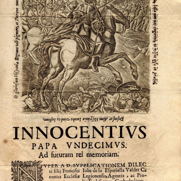 Bula Inocencio XI, Originales Vol. 33 fol. 3. Año 1681
