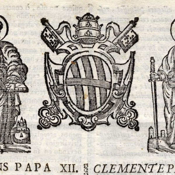 Bula Papa Clemente XII, Originales vol. 50,fol. 2. Año 1737  Detalle
